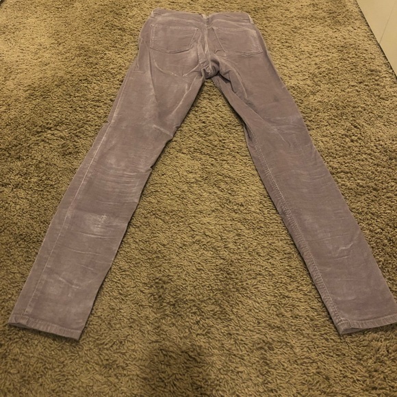 High waisted skinny velvet jeans - Picture 4 of 11